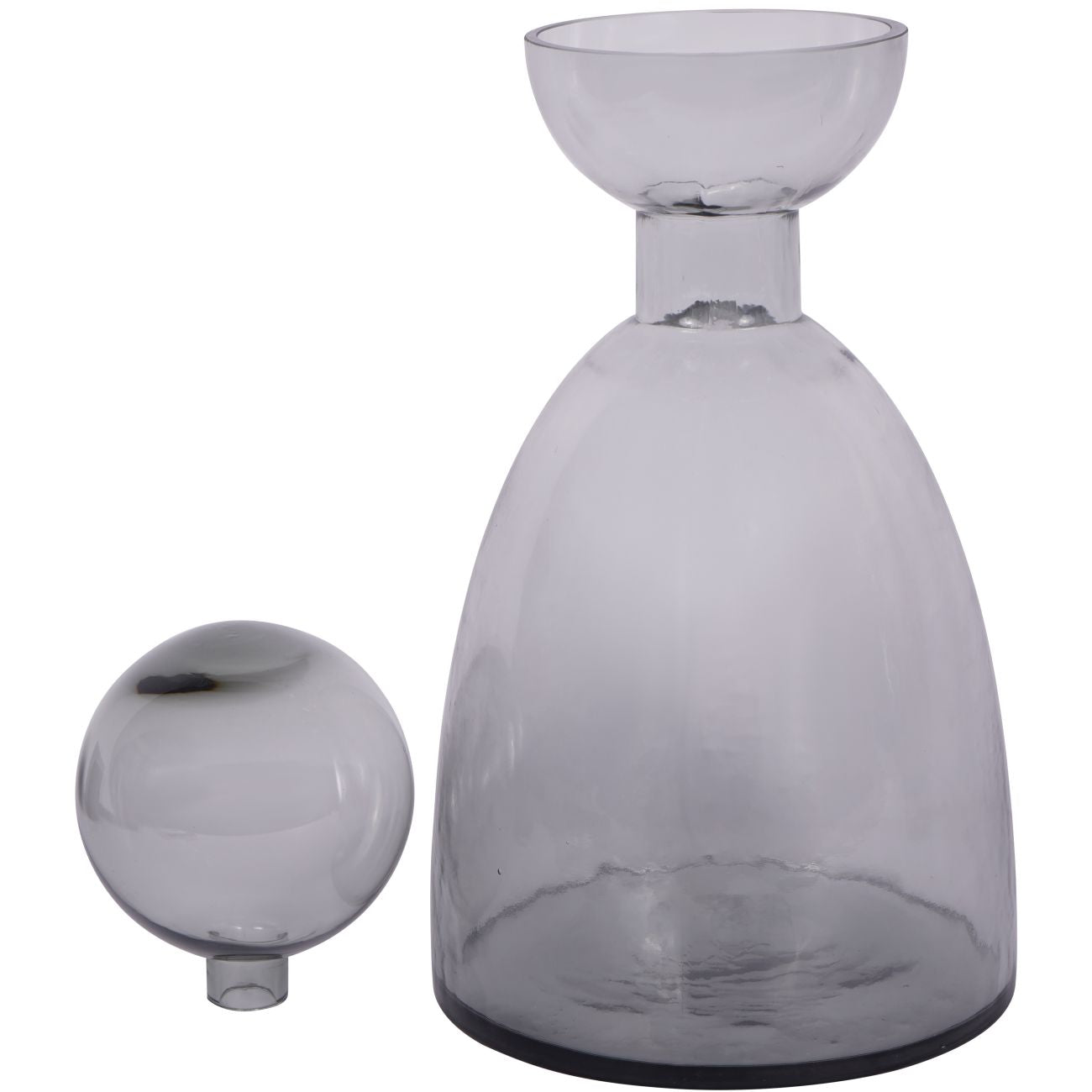 Vitrum Smoked Glass Bottle Vase Large